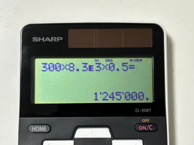 気体の方程式PV=nTR的なやつの計算